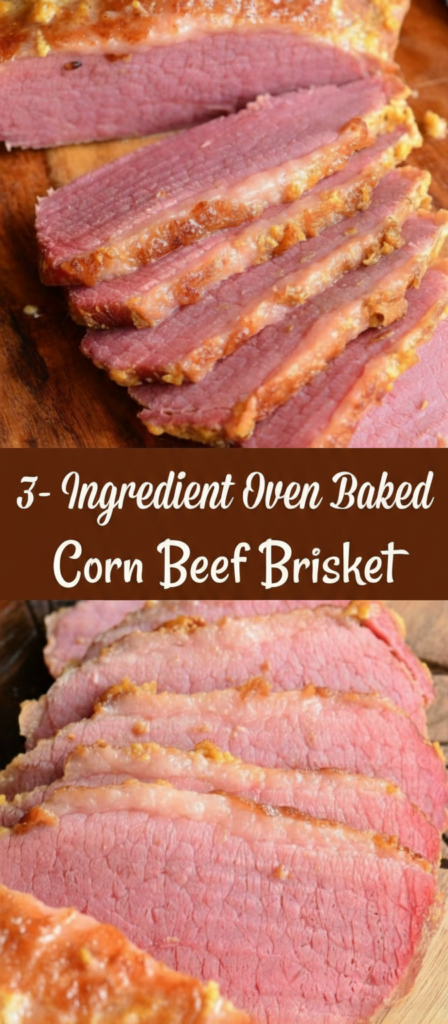 3-Ingredient Oven Baked Corned Beef Brisket