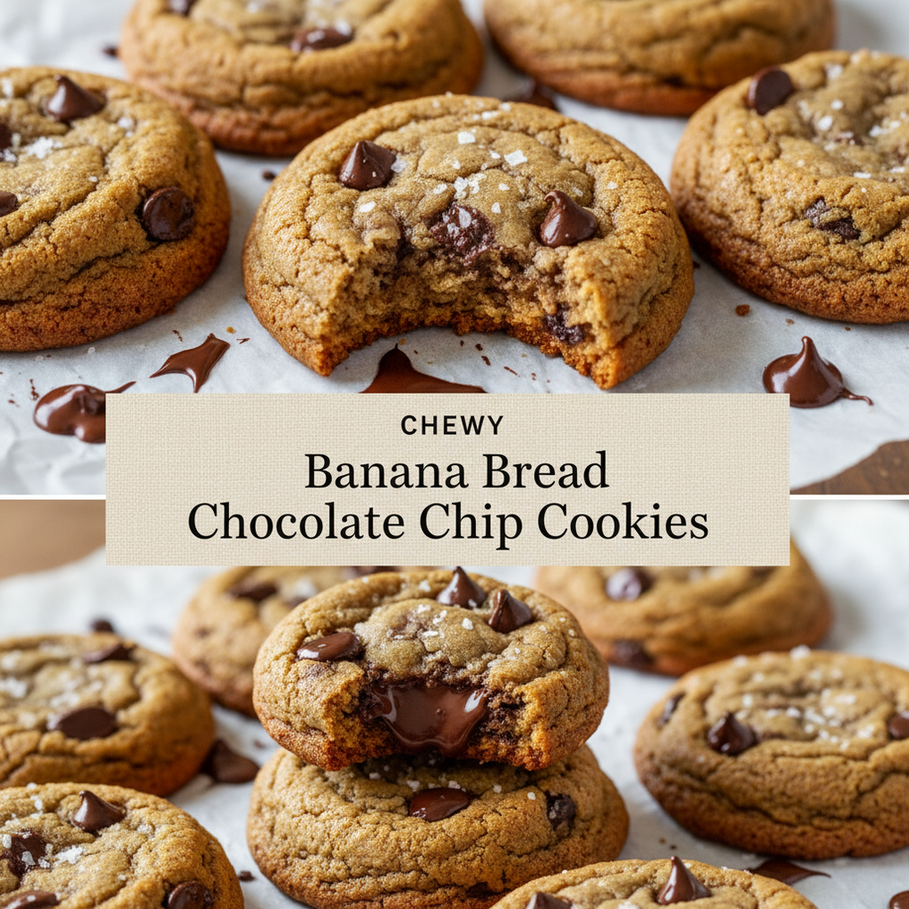 Banana Bread Chocolate Chip Cookies