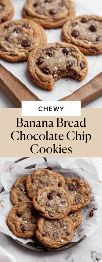 Banana Bread Chocolate Chip Cookies