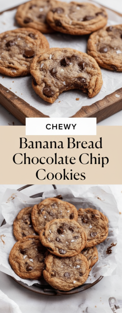 Banana Bread Chocolate Chip Cookies