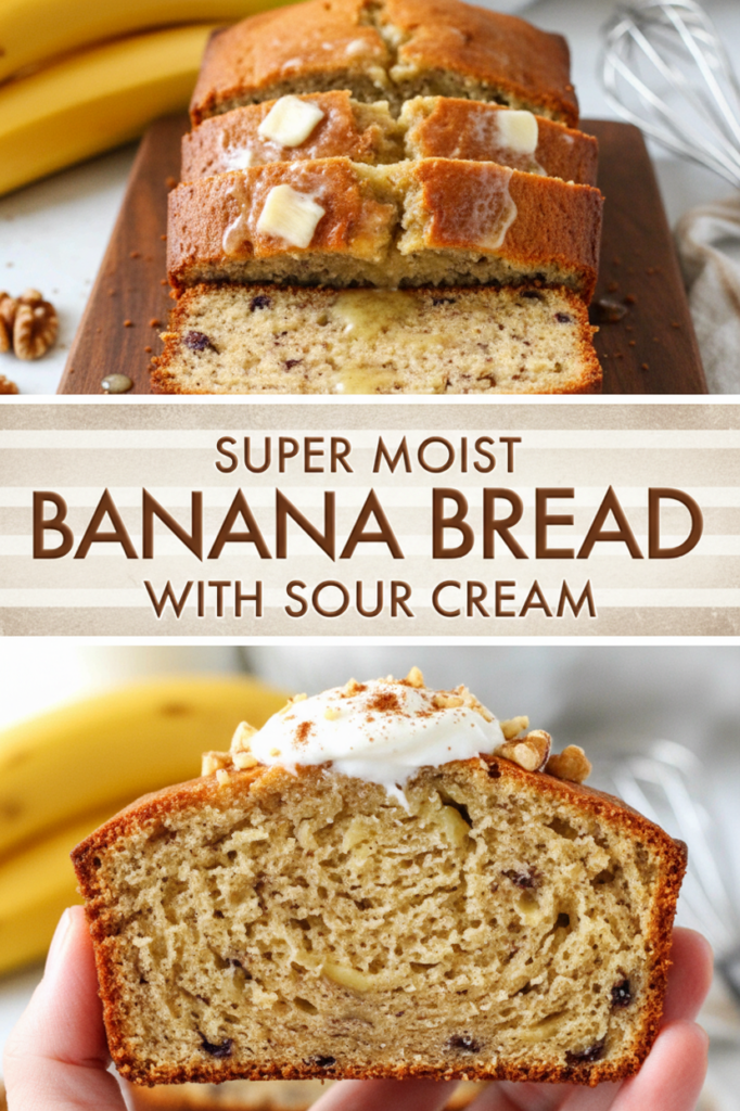 Banana Bread with Sour Cream