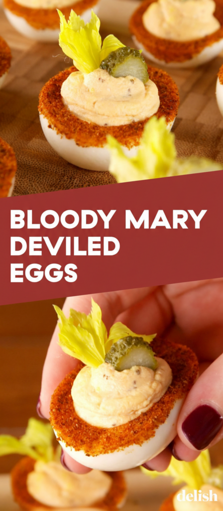 Bloody Mary Deviled Eggs