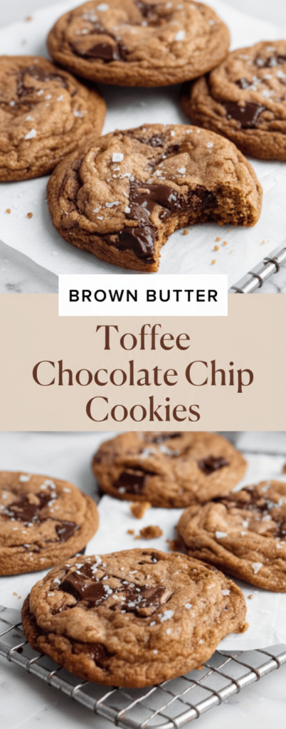 Brown Butter Toffee Chocolate Chip Cookies