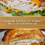 Cheddar and Bacon Turkey Melt on Sourdough