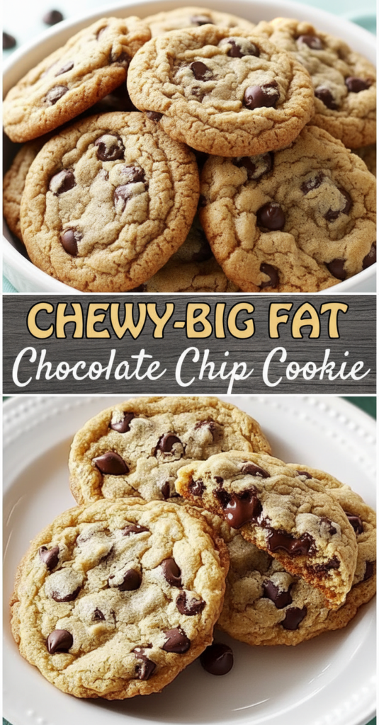 Chewy Big Fat Chocolate Chip Cookie