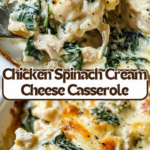 Chicken and Spinach Casserole with Cream Cheese