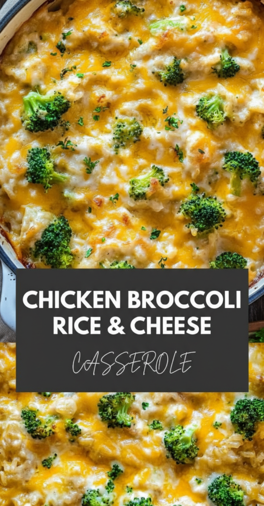 Chicken Broccoli Rice Cheese Casserole