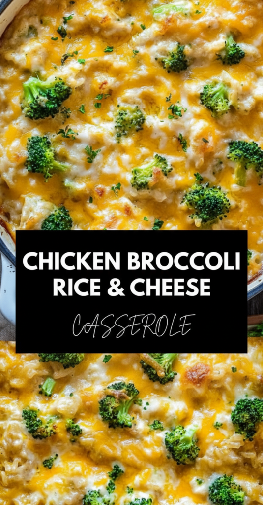 Chicken Broccoli Rice Cheese Casserole