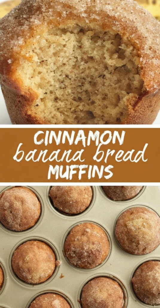 Cinnamon Banana Bread Muffins