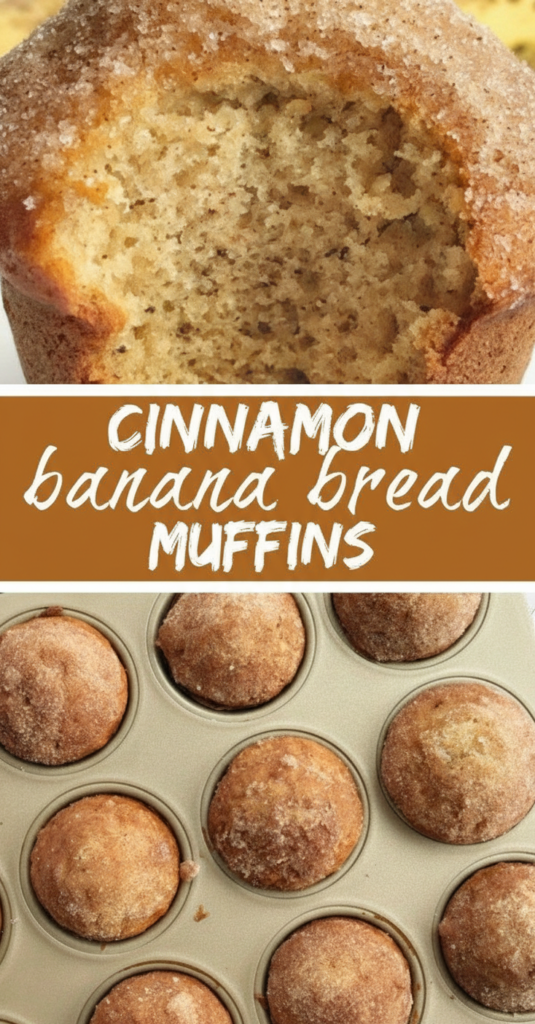 Cinnamon Banana Bread Muffins