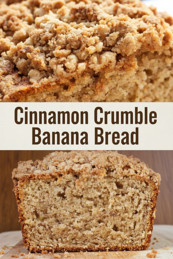 Cinnamon Crumble Banana Bread