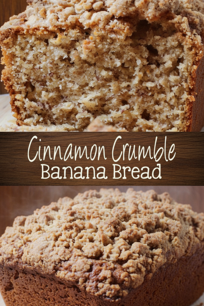 Cinnamon Crumble Banana Bread