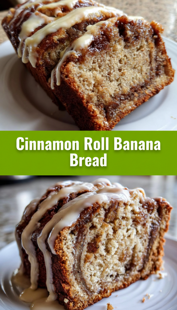 Cinnamon Roll Banana Bread
