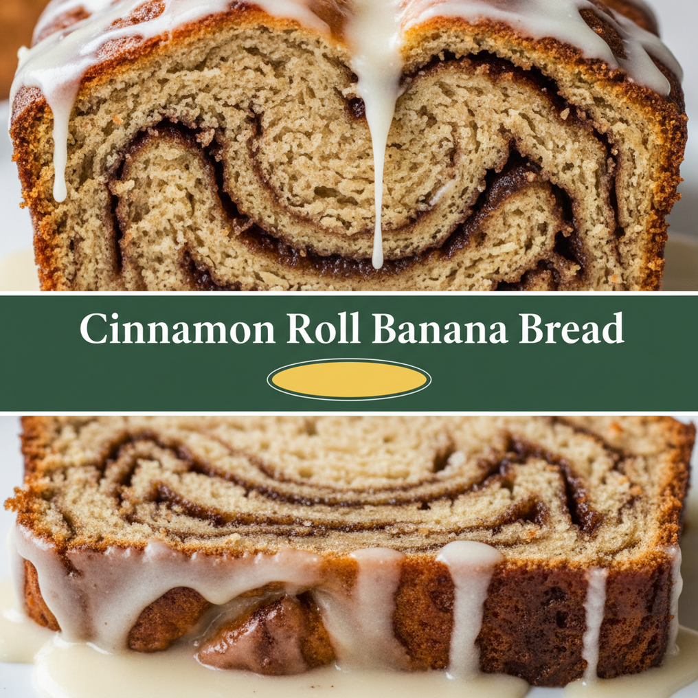 Cinnamon Roll Banana Bread Recipe