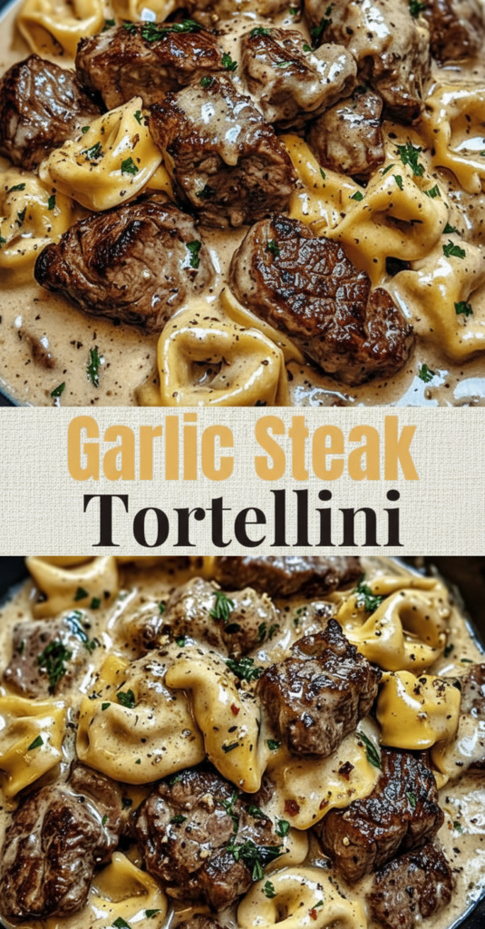 Cracked Garlic Steak Tortellini in Creamhouse Sauce