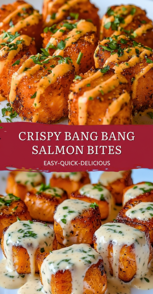 Crispy Bang Bang Salmon Bites