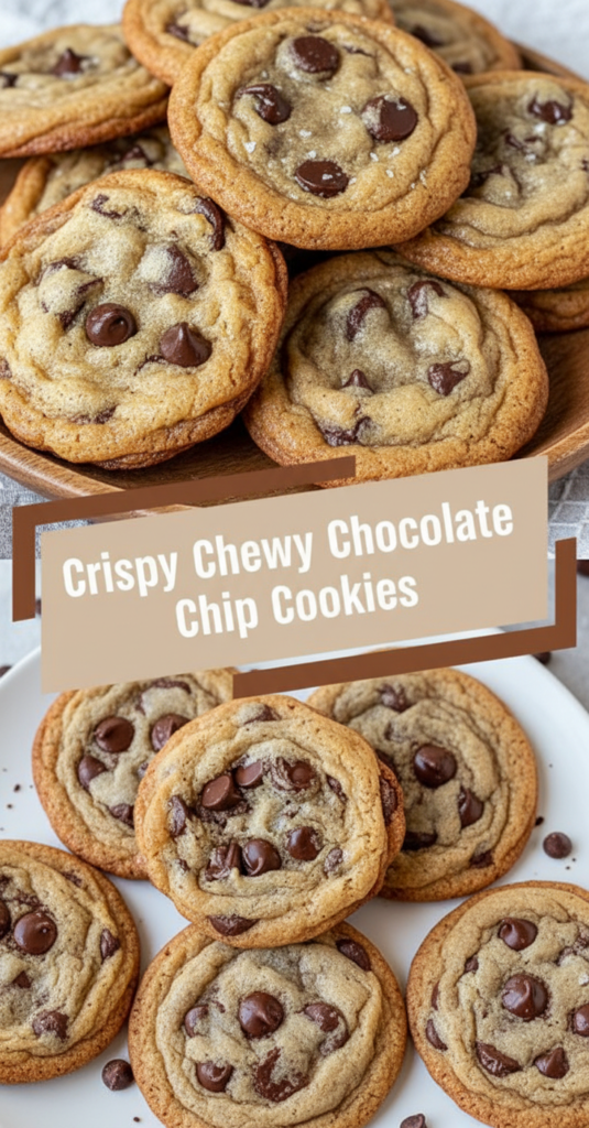 Crispy Chewy Chocolate Chip Cookies