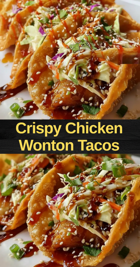 Crispy Chicken Wonton Tacos