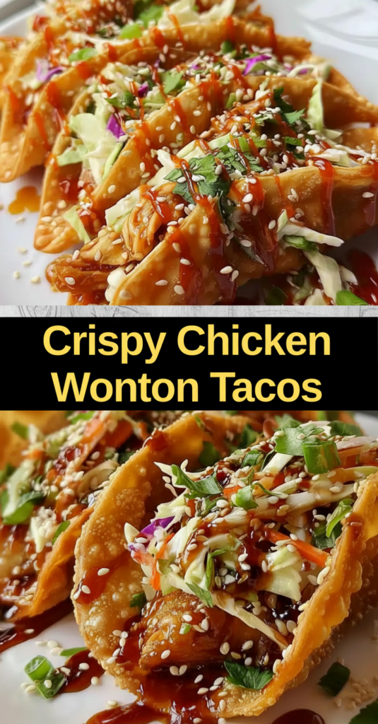 Crispy Chicken Wonton Tacos