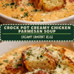 Crock Pot Creamy Chicken Parmesan Soup