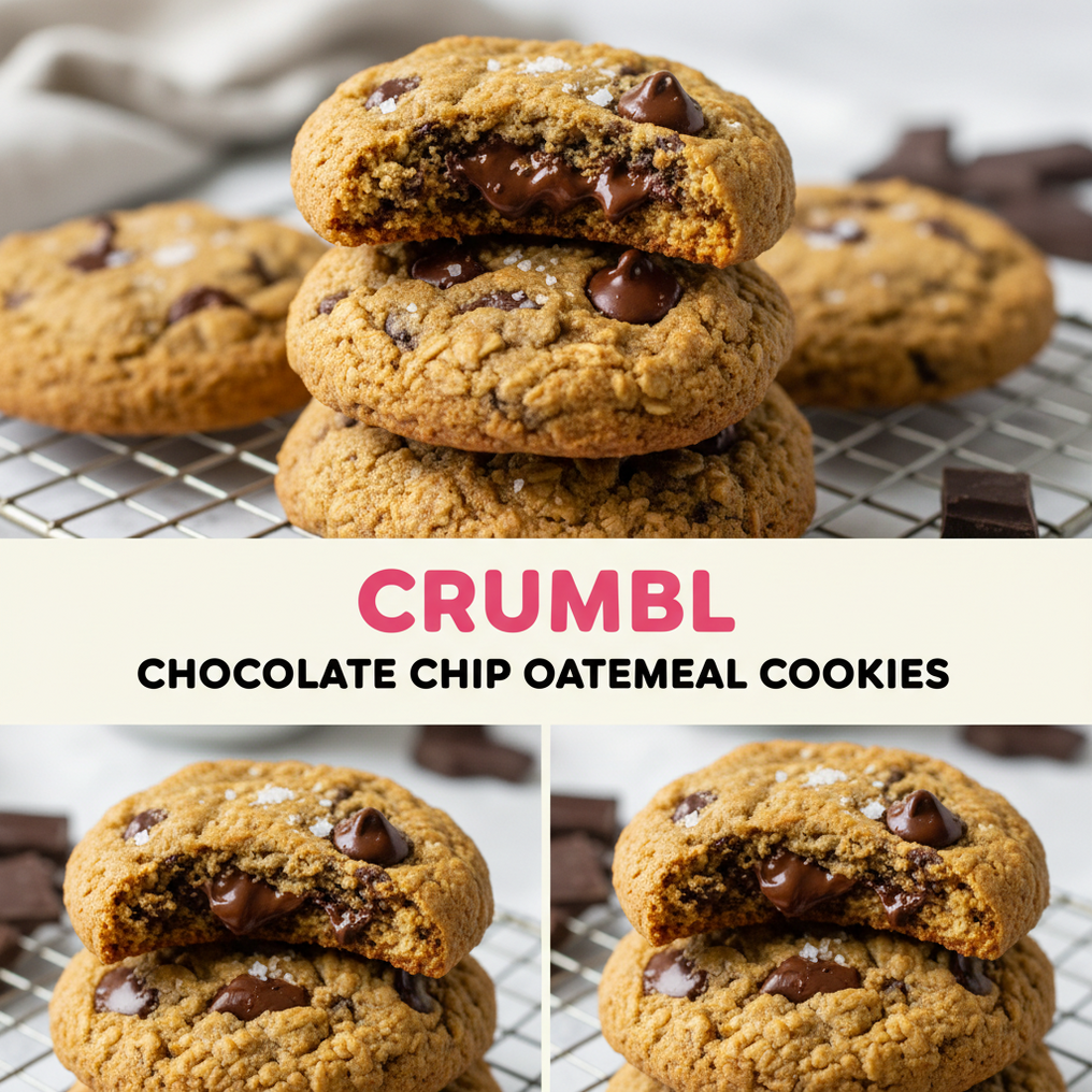 Crumbl Oatmeal Chocolate Chip Cookies