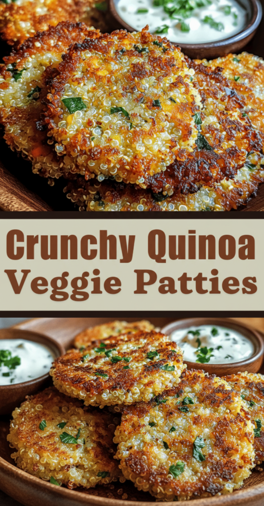 Crunchy Quinoa Veggie Patties