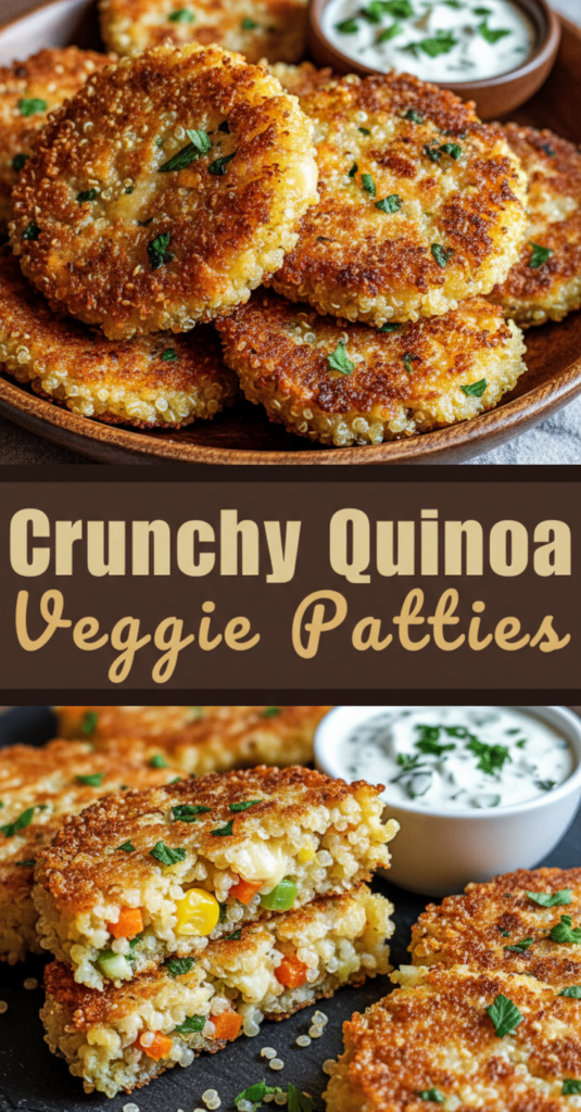 Crunchy Quinoa Veggie Patties