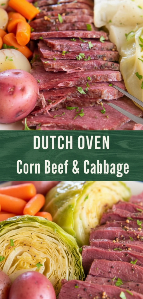 Dutch Oven Corned Beef and Cabbage