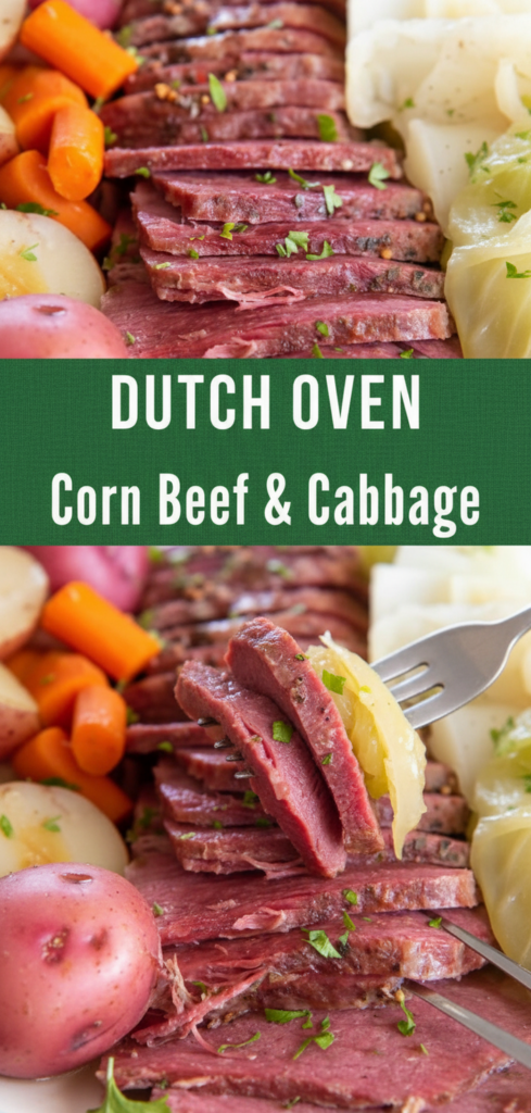 Dutch Oven Corned Beef and Cabbage