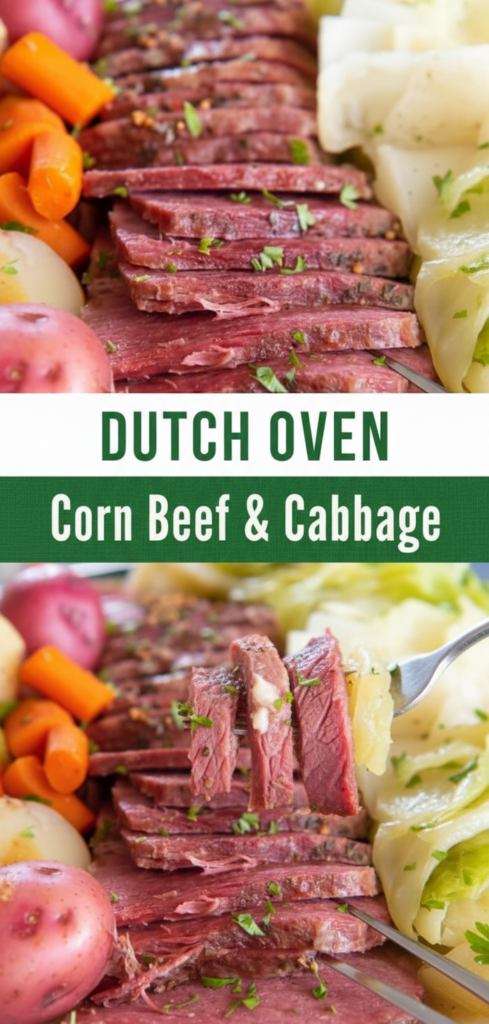 Dutch Oven Corned Beef and Cabbage