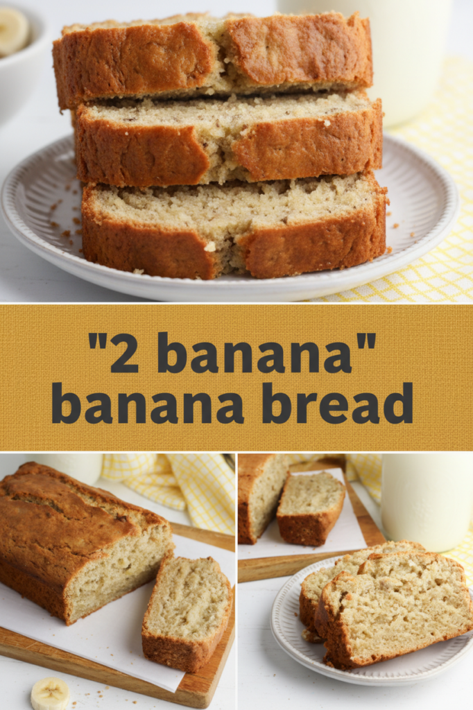 Easy 2 Banana Bread Recipe