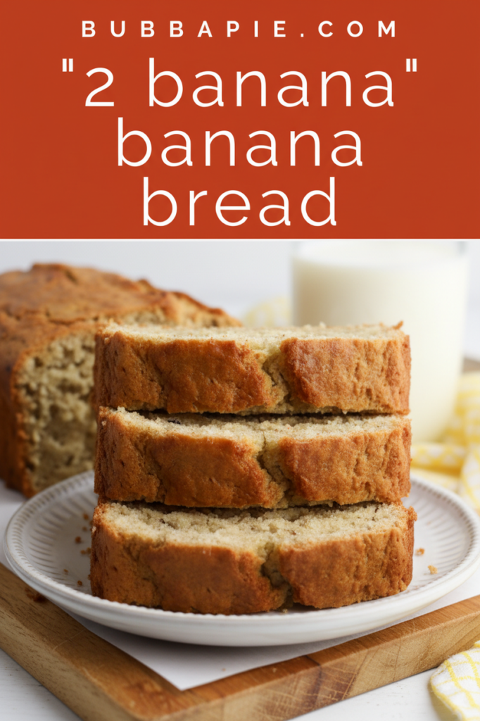 Easy 2 Banana Bread Recipe