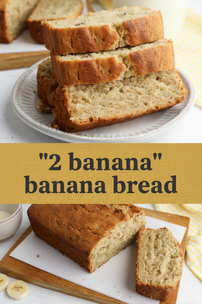 Easy 2 Banana Bread Recipe