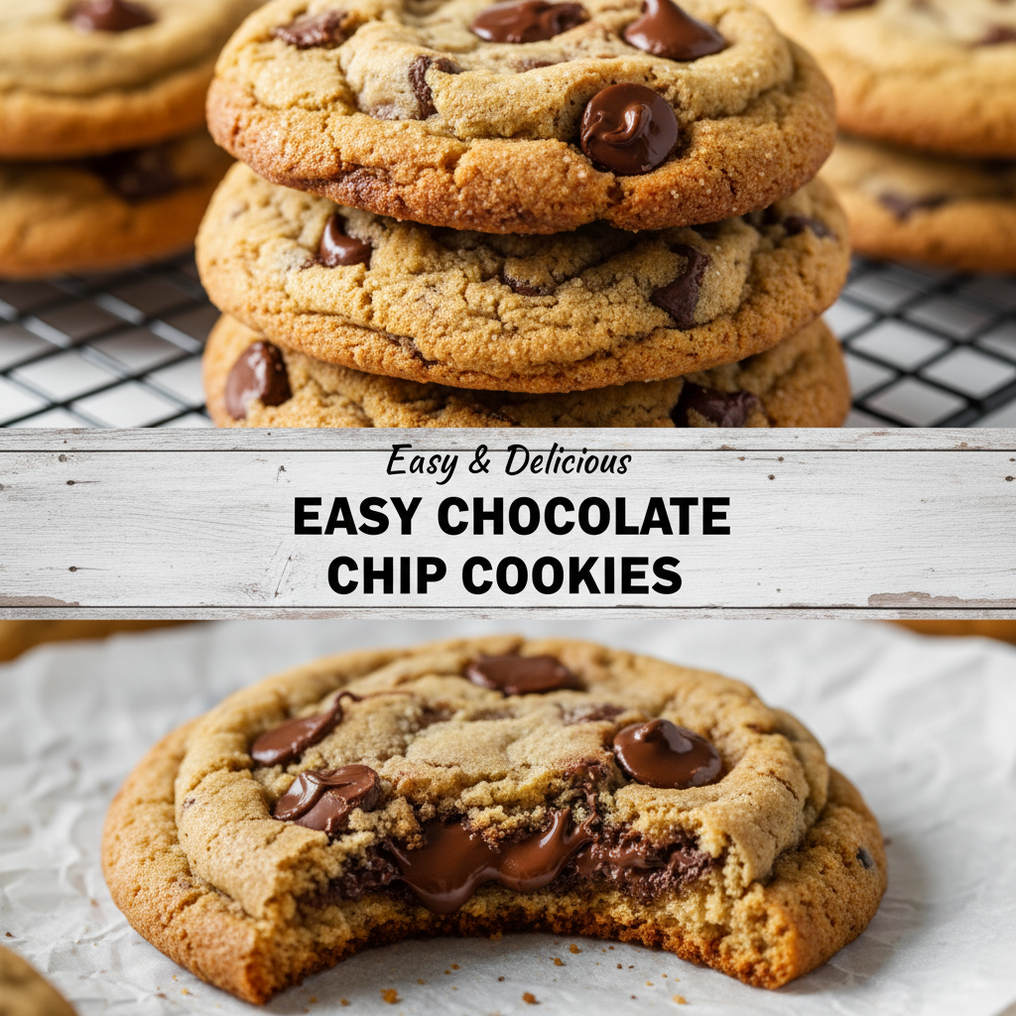 Easy Chocolate Chip Cookies Irresistibly Gooey Delicious