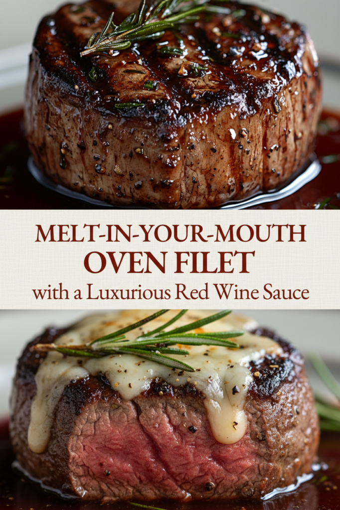Filet Mignon with Red Wine Sauce