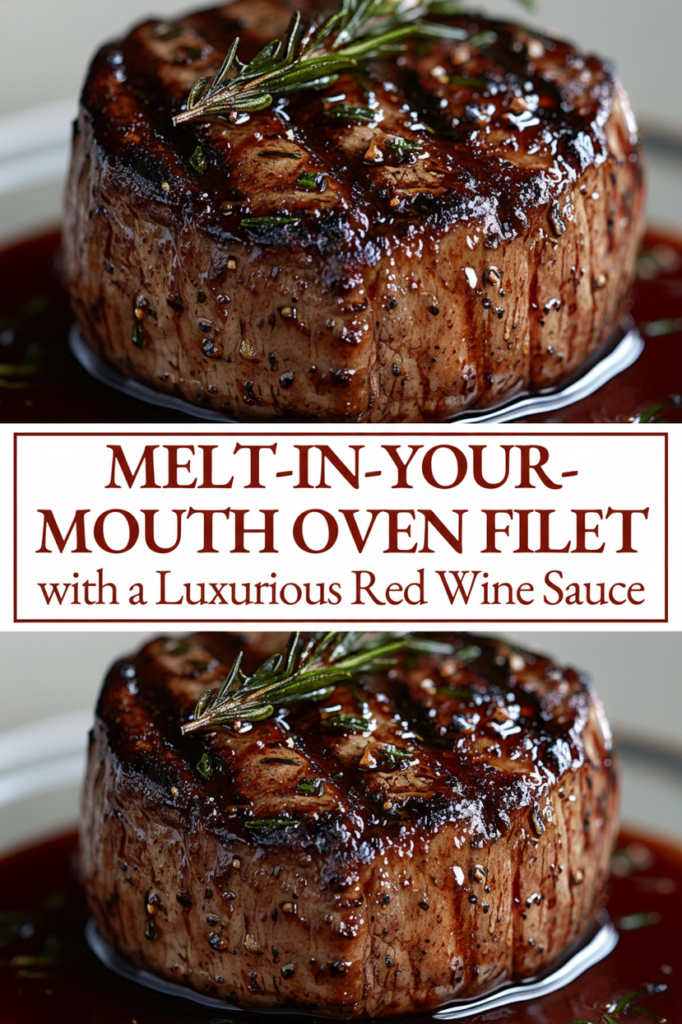 Filet Mignon with Red Wine Sauce