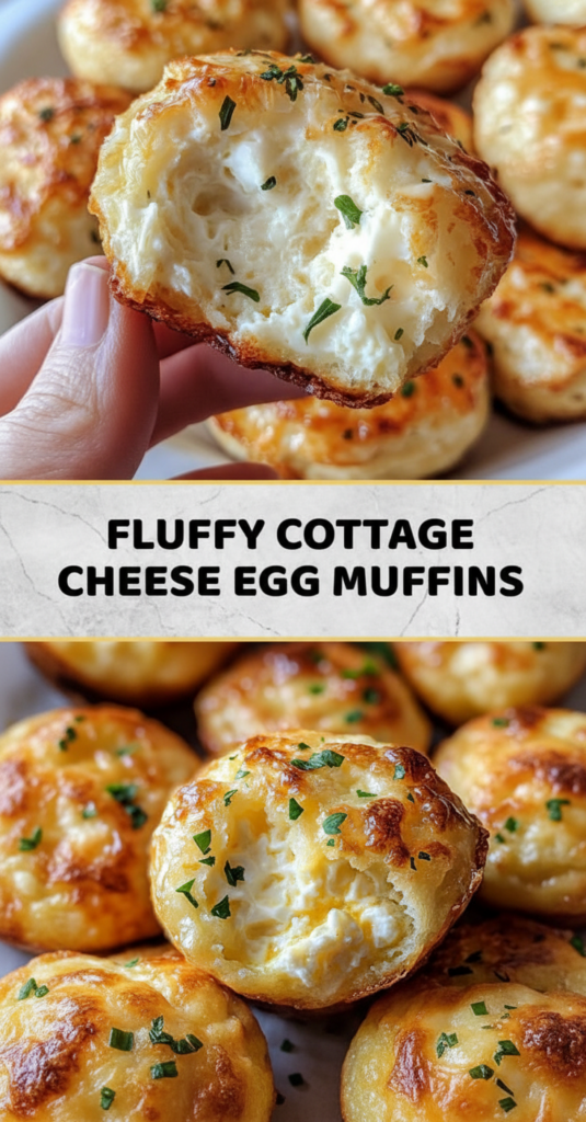 Fluffy Cottage Cheese Egg Muffins