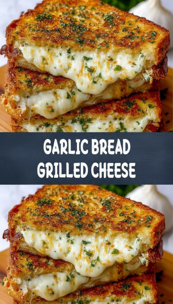 Garlic Bread Grilled Cheese