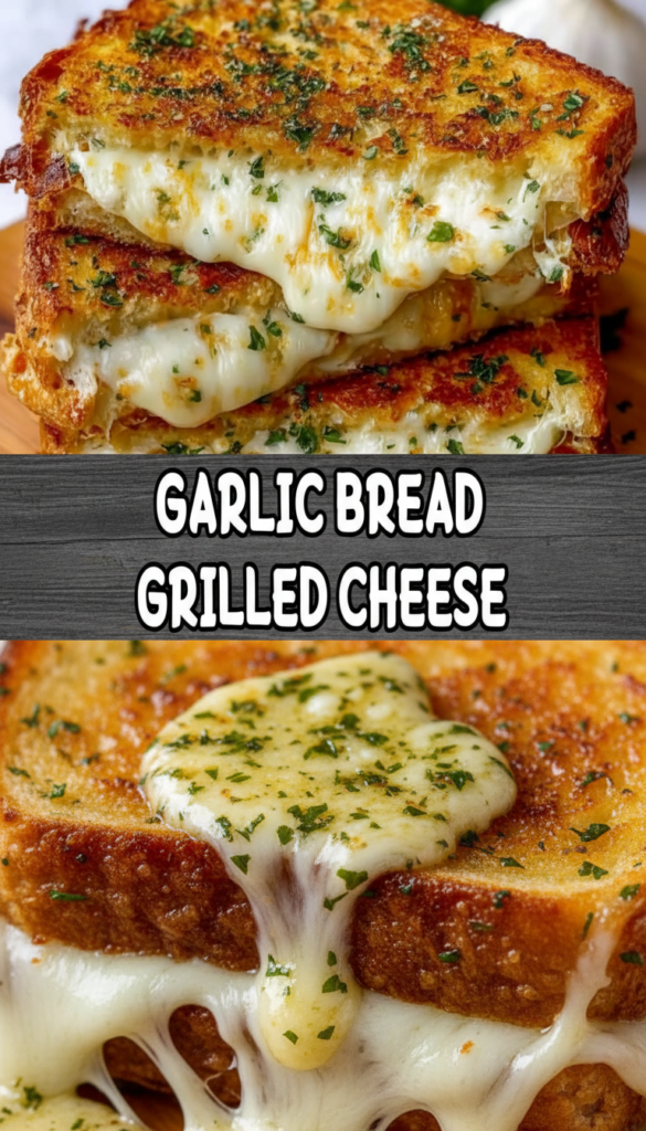 Garlic Bread Grilled Cheese