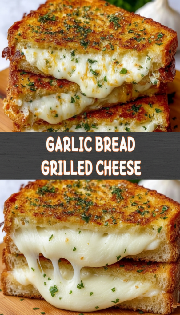 Garlic Bread Grilled Cheese