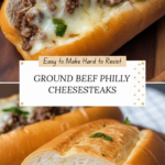 Ground Beef Philly Cheesesteaks