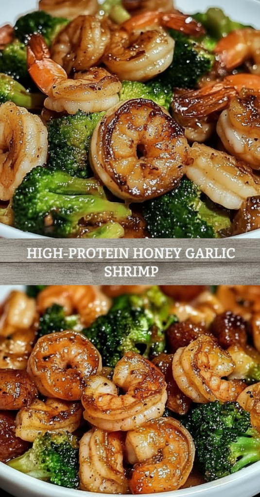 High Protein Honey Garlic Shrimp