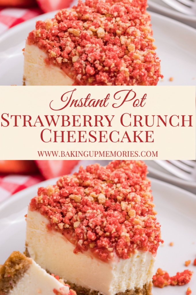 Instant Pot Strawberry Crunch Cheesecake