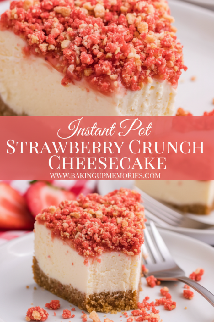 Instant Pot Strawberry Crunch Cheesecake