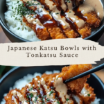 Japanese Katsu Bowls with Tonkatsu Sauce