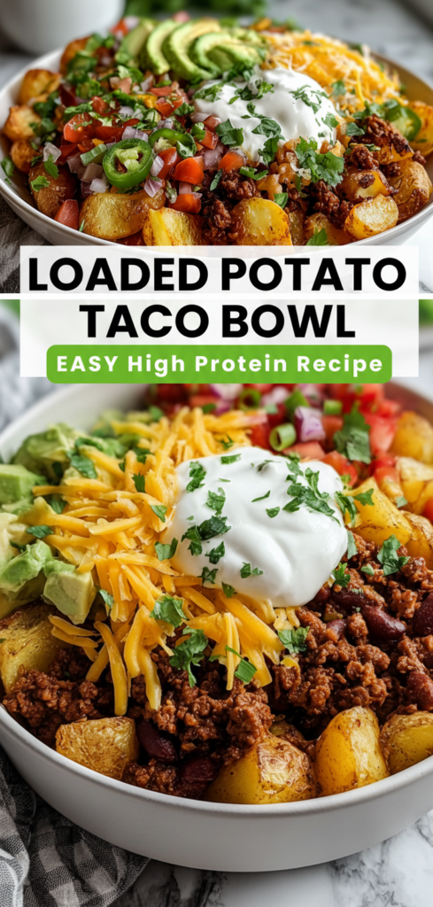 Loaded Potato Taco Bowl