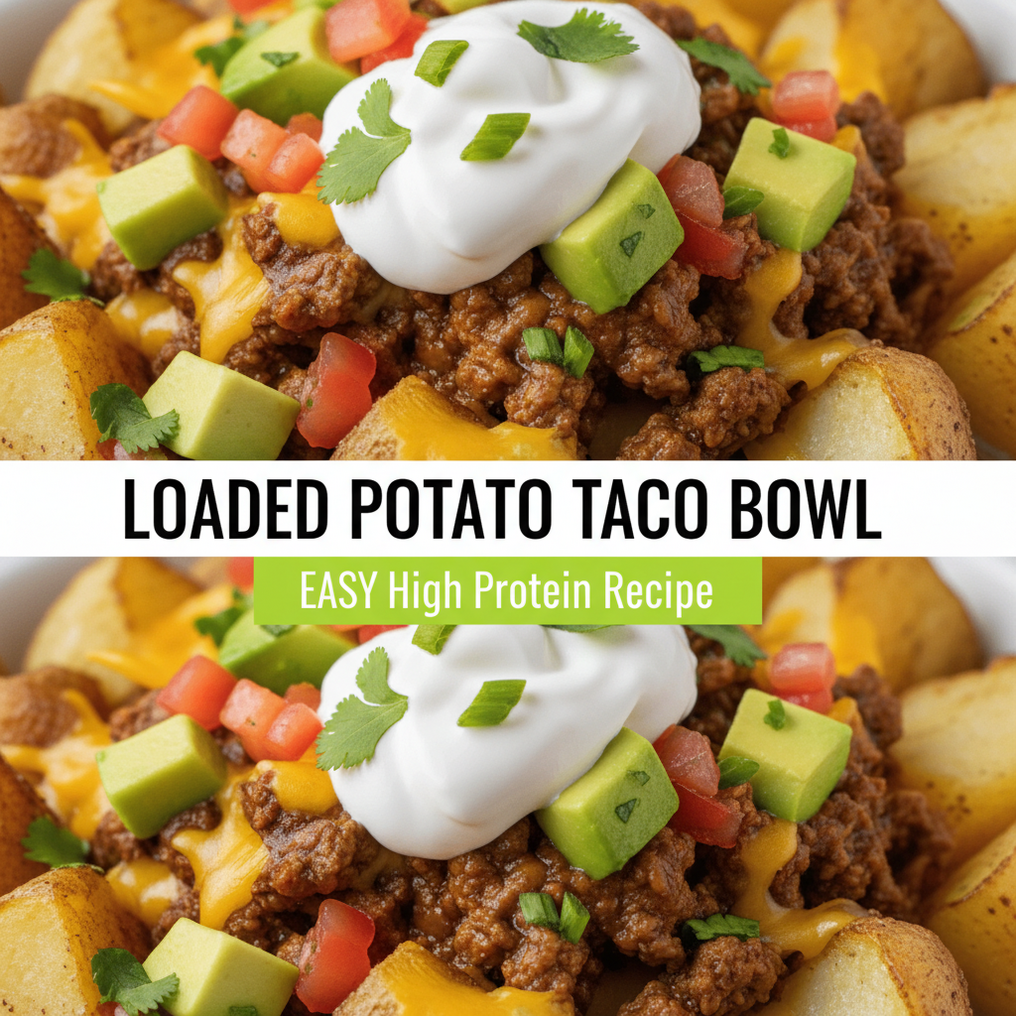 Loaded Potato Taco Bowl