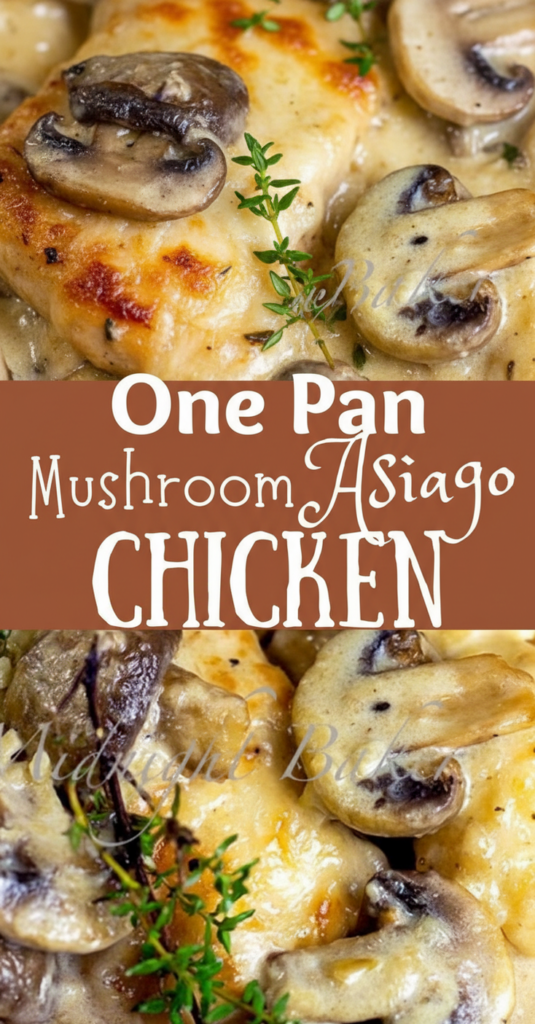 Mushroom Asiago Chicken