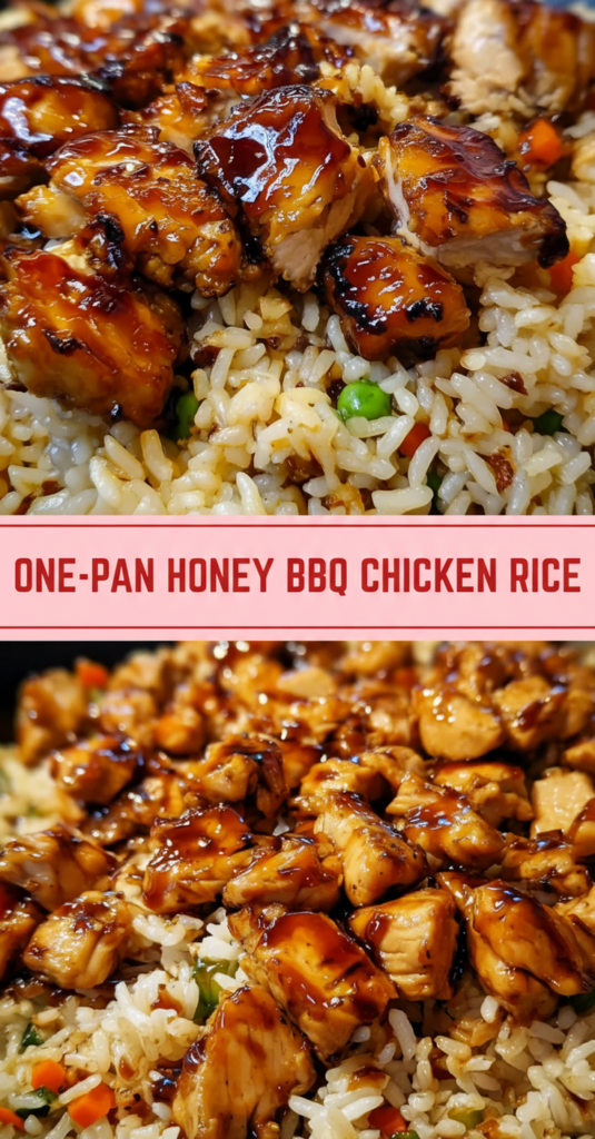 One Pan Bold Honey BBQ Chicken Rice