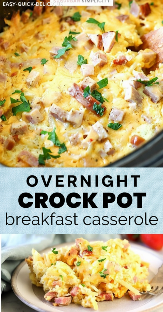 Overnight Crock Pot Breakfast Casserole
